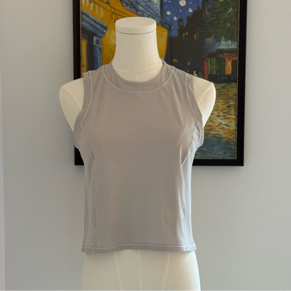 lululemon athletica pale pink/grey Tank Top